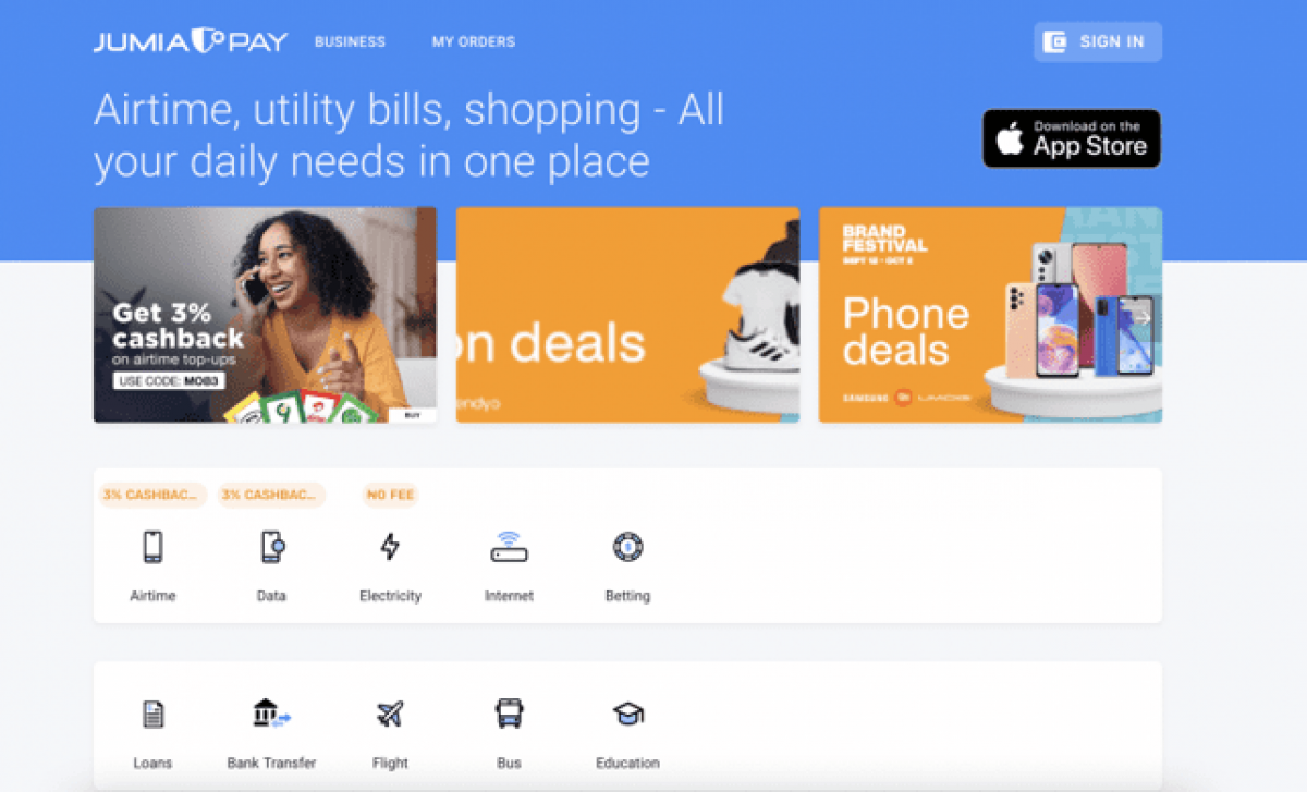 JumiaPay review loan up to ₦100000